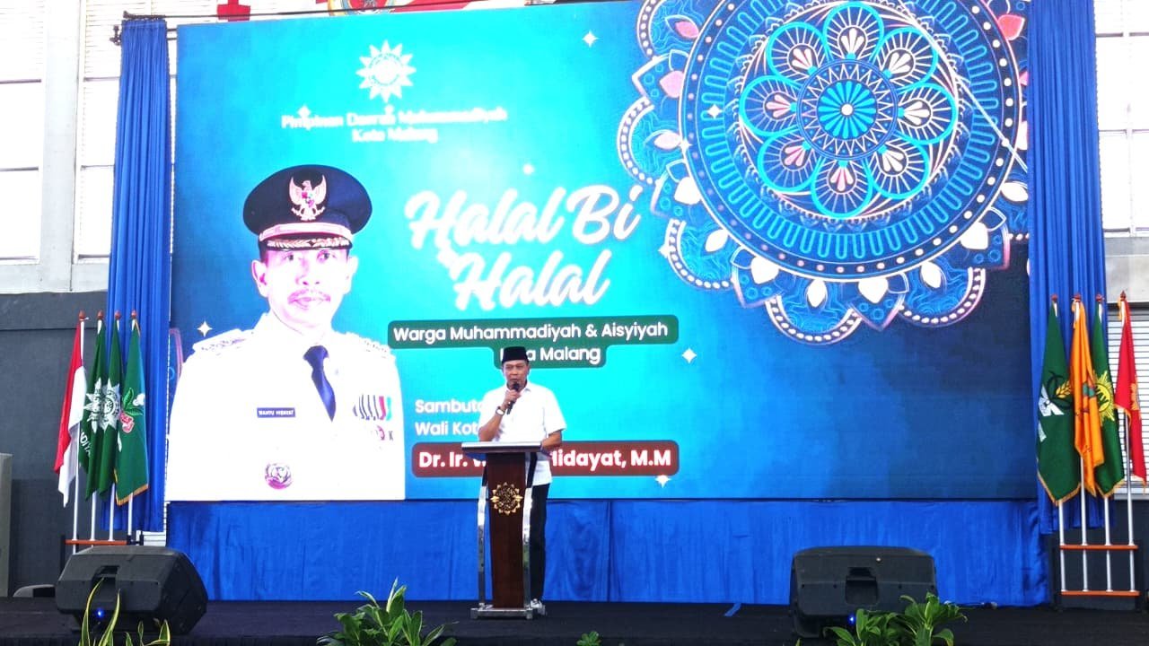 Hadiri Halal Bi Halal, Wali Kota Malang : Peran Muhammadiyah & Aisyiyah Sangat Besar